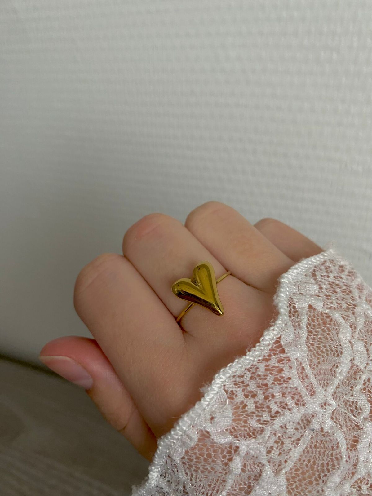 Gold Heart Statement Ring