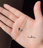 Black Butterfly with Golden Chain Necklace - Crazy Women