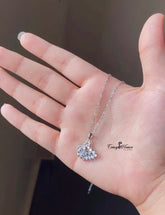 Silver Swan Necklace – Elegant Pendant Necklaces for Women - Crazy Women