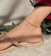 Lv Titanium Steel Anklet - 3243352 - Crazy Women