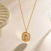 Lux Flower Titanium Necklace - Crazy Women