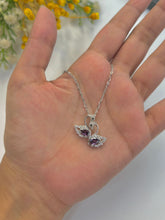 Silver double Swan Necklace - Crazy Women