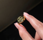 Tory Emblem Ring – Simple & Elegant Tory Logo Design - Crazy Women