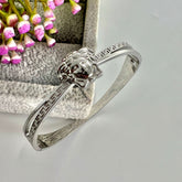 Silver Fancy Ver Bangle | Jewelry Store | Jewelry Shop - Crazy Women