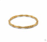 Gold Bamboo Style Bangle Bracelet for Women