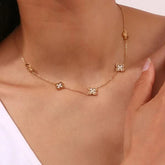 Gilded VanCleef Necklace – Luxury Necklaces for Women - Crazy Women