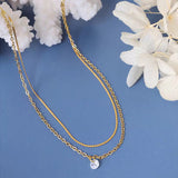 Minimalist Gold Anklet for Women – Elegant Double Chain Ankle Bracelet