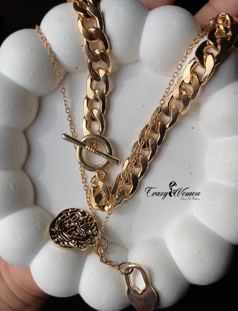 Two Layer Heart Pendant Necklace | Jewelry Online | Jewelry Store - Crazy Women