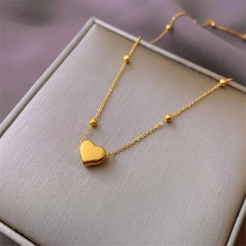 18 bangkot Gold Heart Pendant