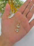 Golden Double Butterfly necklace - Crazy Women