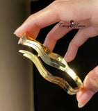 Trendy Gold Stainless Steel Bangle – Stylish & Elegant