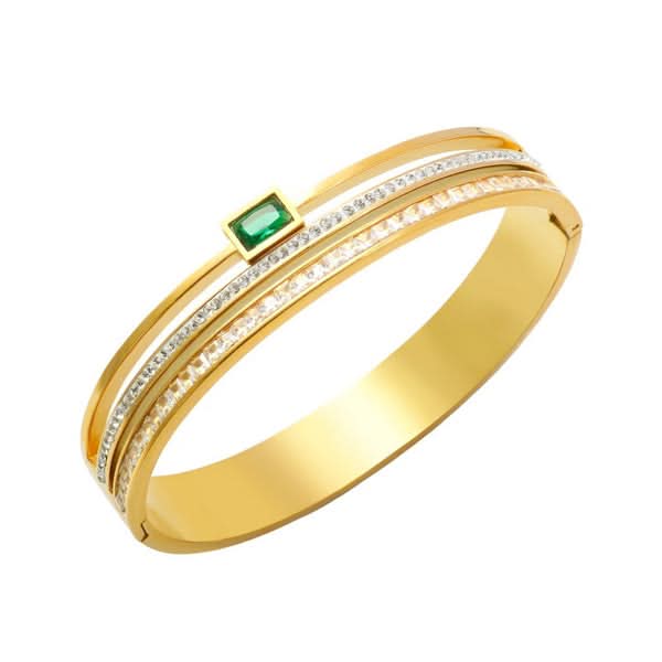 Premium Quality Zircon Emerald Bracelet - Perfect for Girls & Women - Crazy Women