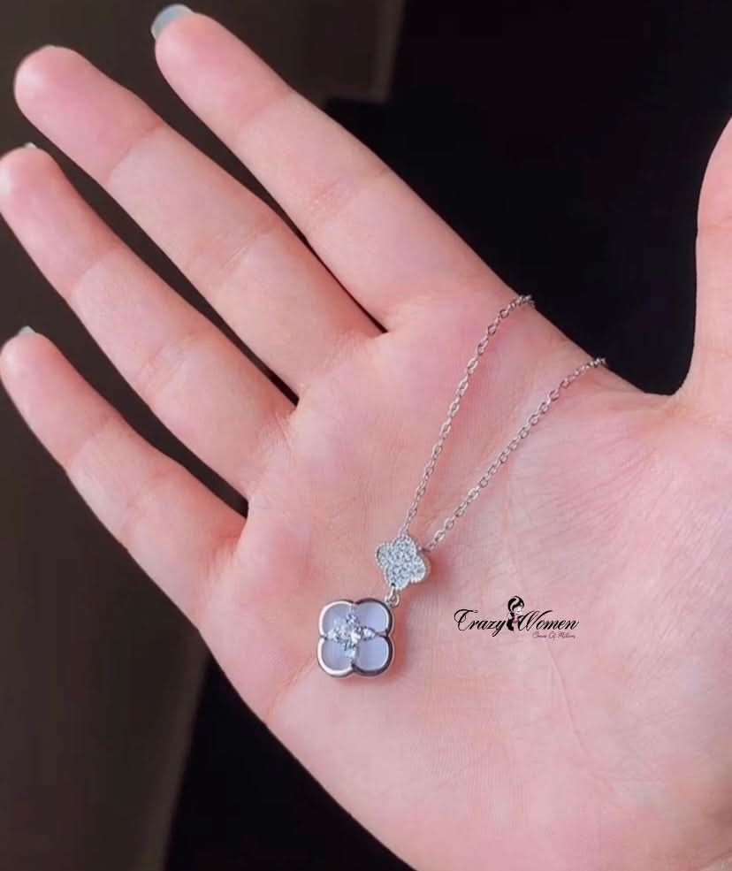 Silver White Stainless Pearl Necklace – Elegant & Timeless Jewelry - Crazy Women