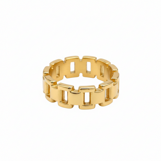 Minimalist Industrial Style Statement Ring