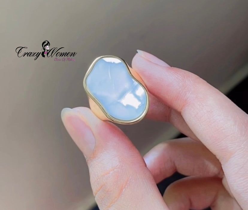 Organic Pearl Statement Ring" - Crazy Women