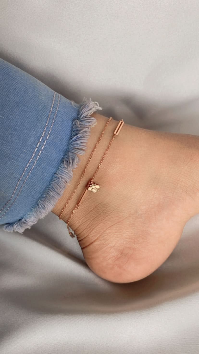 Fashion  Titanium Steel Double layer Anklet - Crazy Women