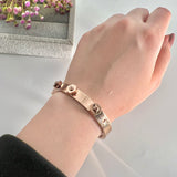 Rose Gold Screw Design CT Bracelet   | Jewelry Store | Jewelry Shop