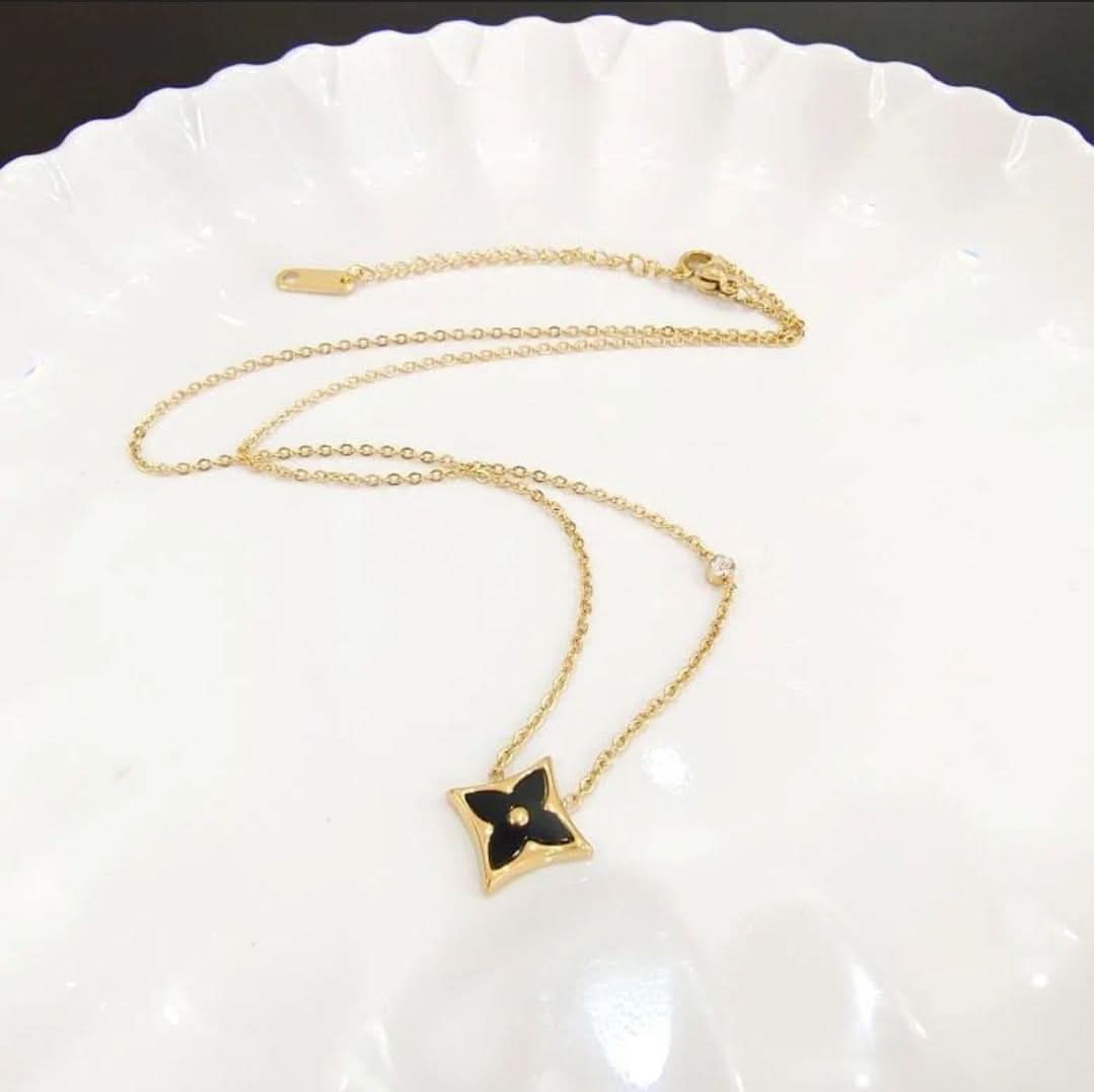 Beautiful Square Shape with Stone on Chain - Crazy Women