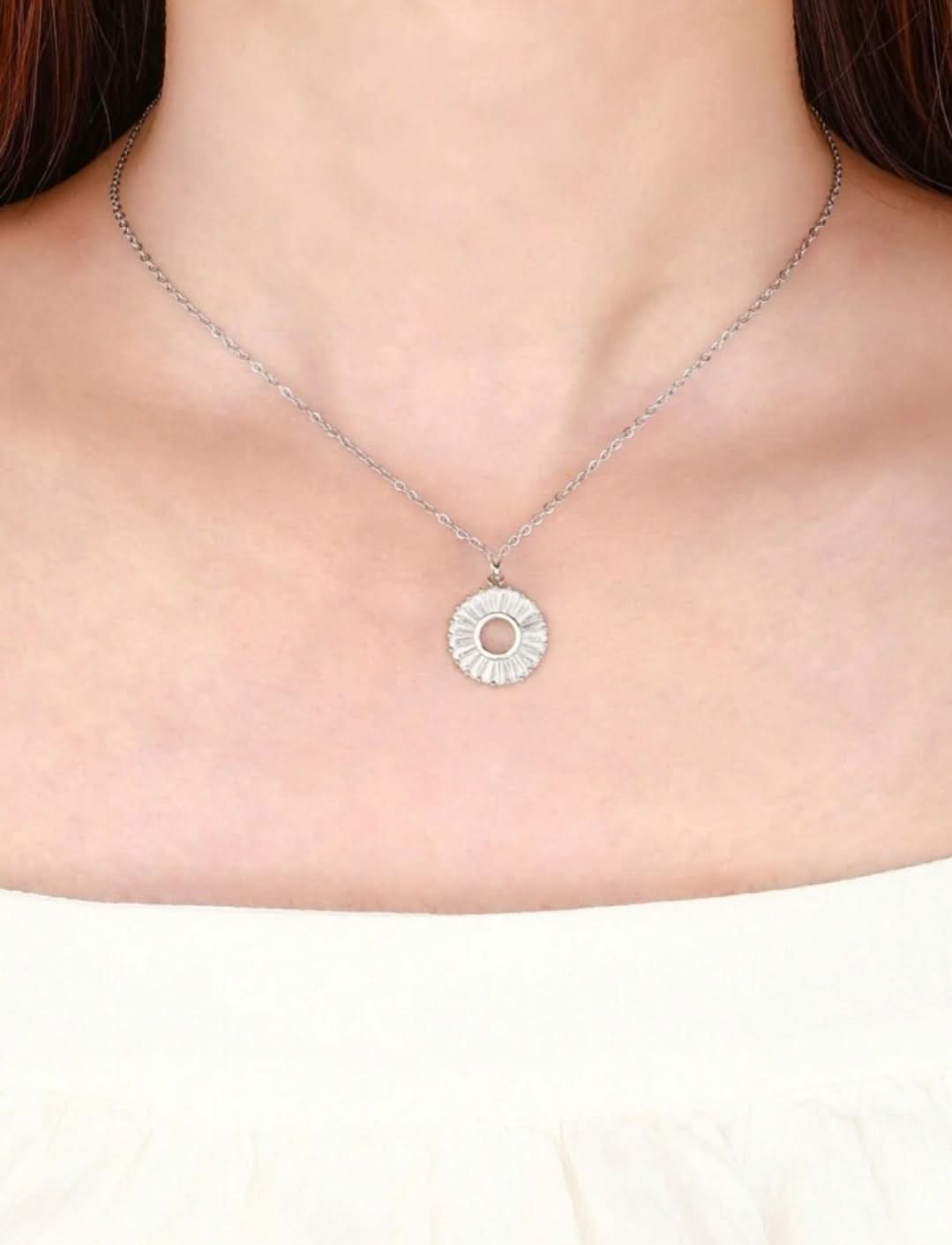Stainless Circle Shaped Necklace - Crazy Women