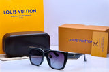 Louis Vuitton Square Black Sunglasses for Women – Luxury Designer Eyewear with Case