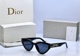 Dior Black Cat Eye Sunglasses for Women – Luxury Designer Eyewear with Case