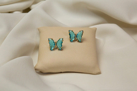 Butterfly Colorful Studs in Small Size - Vibrant Jewelry for Girls