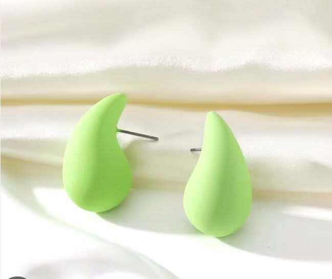 earrings for girls | earrings | Light Green  Water Drop Design Earring - Crazy Women