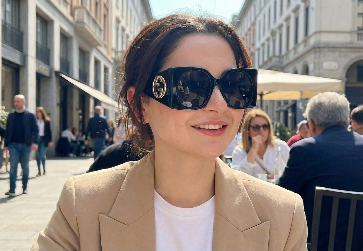 Gucci Oversized Black Sunglasses for Women – Luxury Designer Eyewear with Case