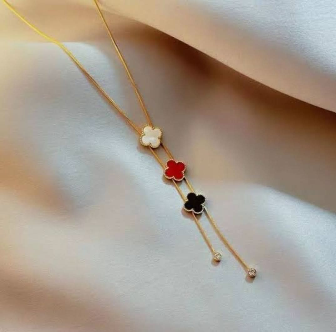 Stainless steel Necklace triple vanclave - Crazy Women