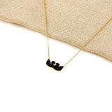 Korean Black Double Swan Necklace | Jewelry Store | Jewelry Shop - Crazy Women