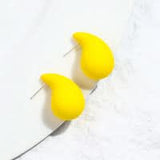 earrings for girls | earrings | Yellow Water Drop Design Earring - Crazy Women