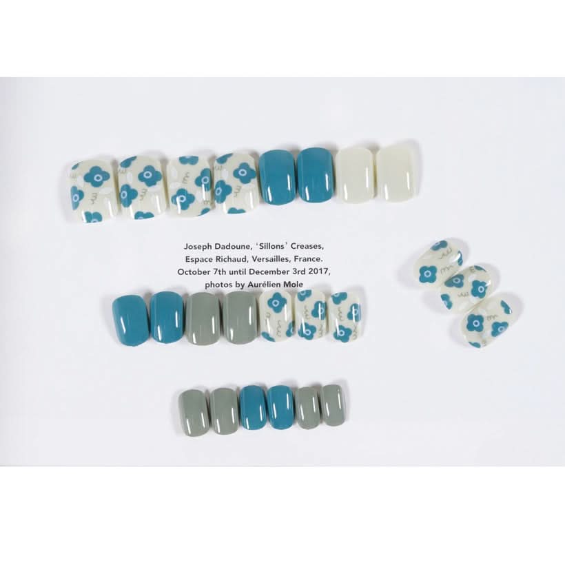 fake nails |  fake nails pakistan
Fashion Morandi Gray Blue Flower Finished Acrylic Nail - 3243247.