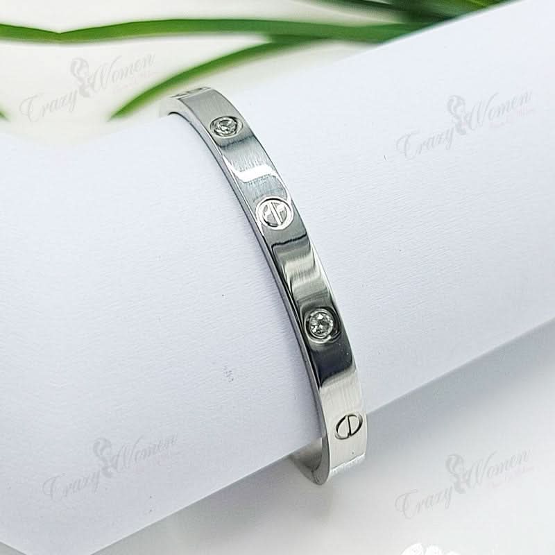Silver big Stone Bangle | Jewelry Store | Jewelry Shop