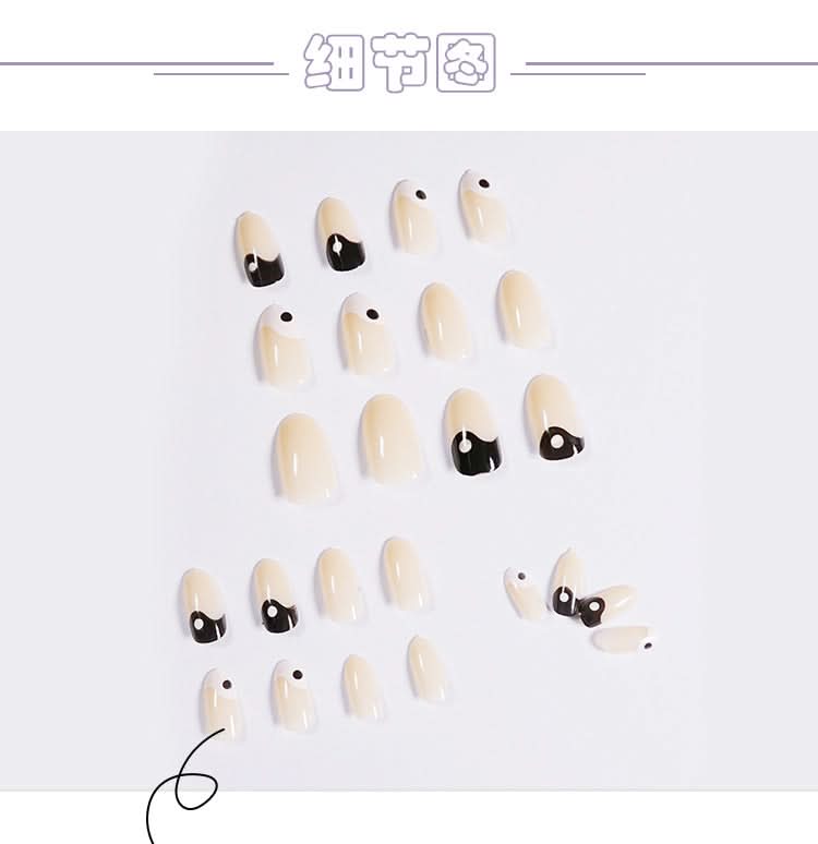 fake nails |  fake nails pakistan
Retro Tai Chi White And Black Acrylic Nail Patch - 3243251.